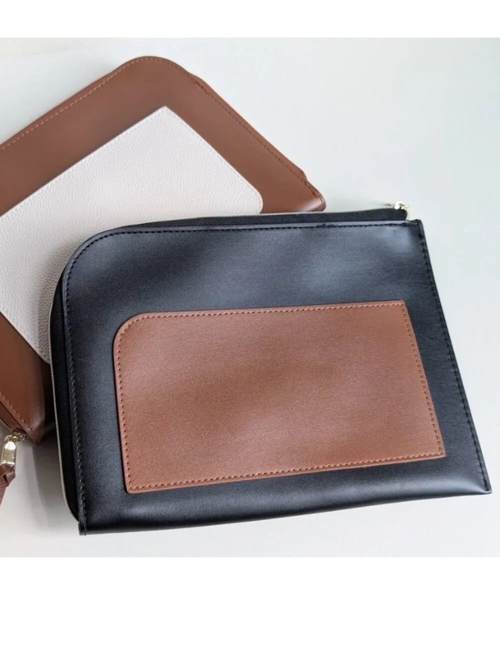 Lanvin Pouch Clutch Turkish Airlines Amenity Kit Bag Black Passport Case